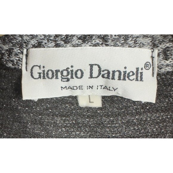 Giorgio Danieli Sweater Men L Gray Heather 1/4 Zip Long Sleeve Made In Italy - Picture 4 of 8